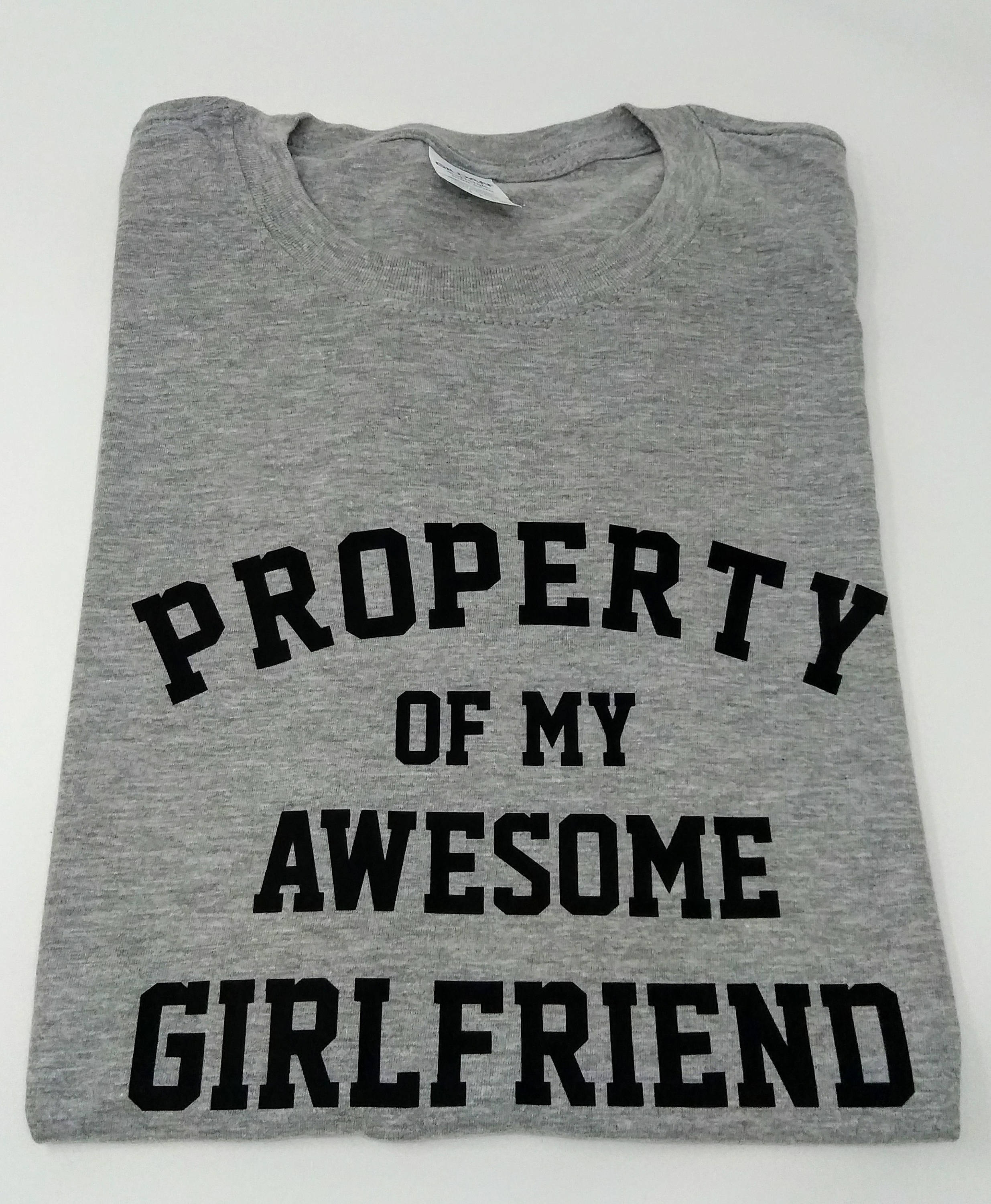 Property of My Awesome Girlfriend Mens Funny T-shirt