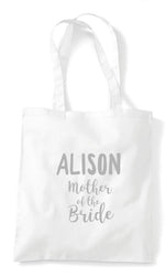 Load image into Gallery viewer, Custom Personalised Wedding Party Tote Bags - White/Grey - Red Leader Clothing
