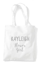 Load image into Gallery viewer, Custom Personalised Wedding Party Tote Bags - White/Grey - Red Leader Clothing
