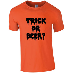 Trick or Beer? - Mens/Adults Unisex Novelty Tshirt