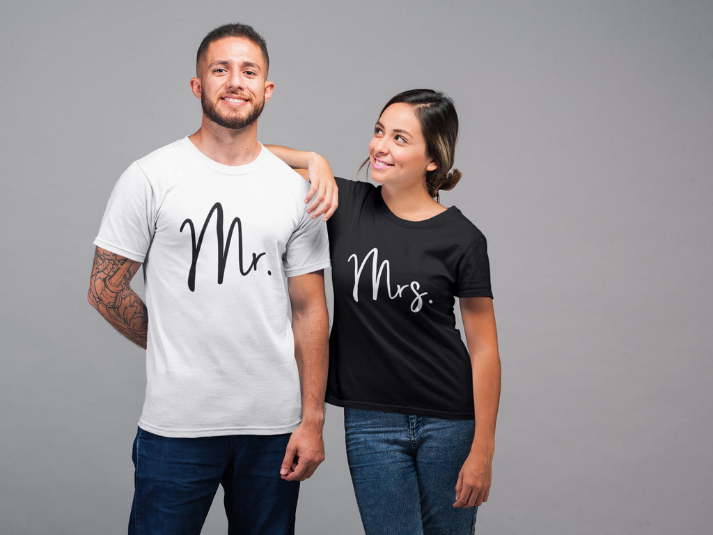 Mr and Mrs Couples T-Shirt - Red Leader Clothing