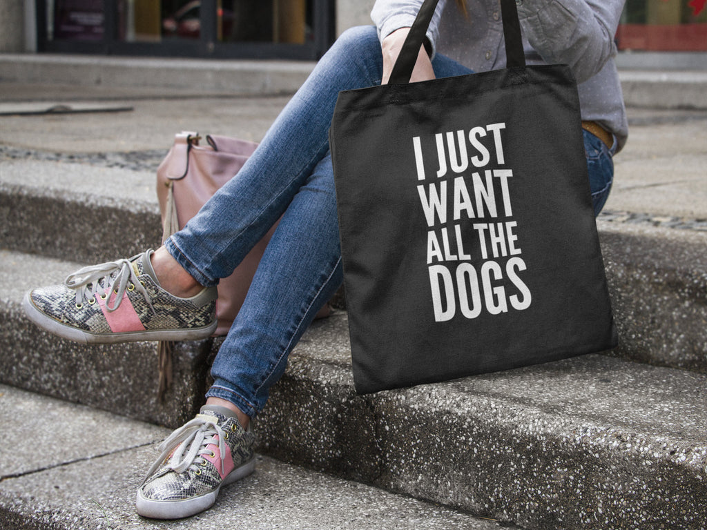 I Just Want All The Dogs Lightweight Tote Bag - Red Leader Clothing