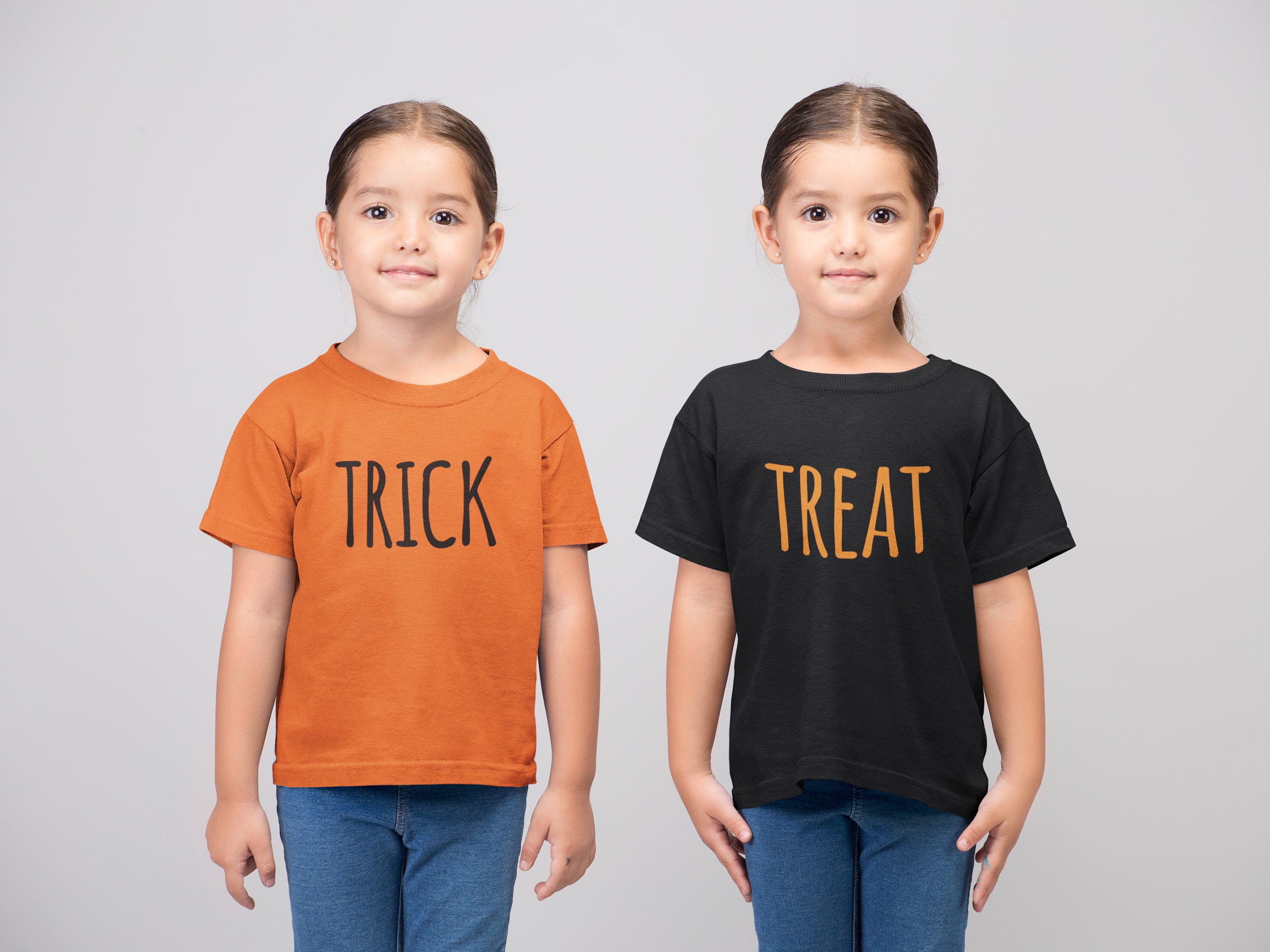 Trick or Treat Matching Halloween Costume Kids Childs Halloween T-Shirt