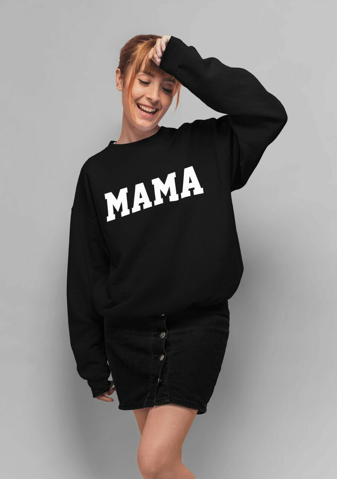 Mama Unisex Crew Neck Sweatshirt Jumper Sweater - Red Leader Clothing