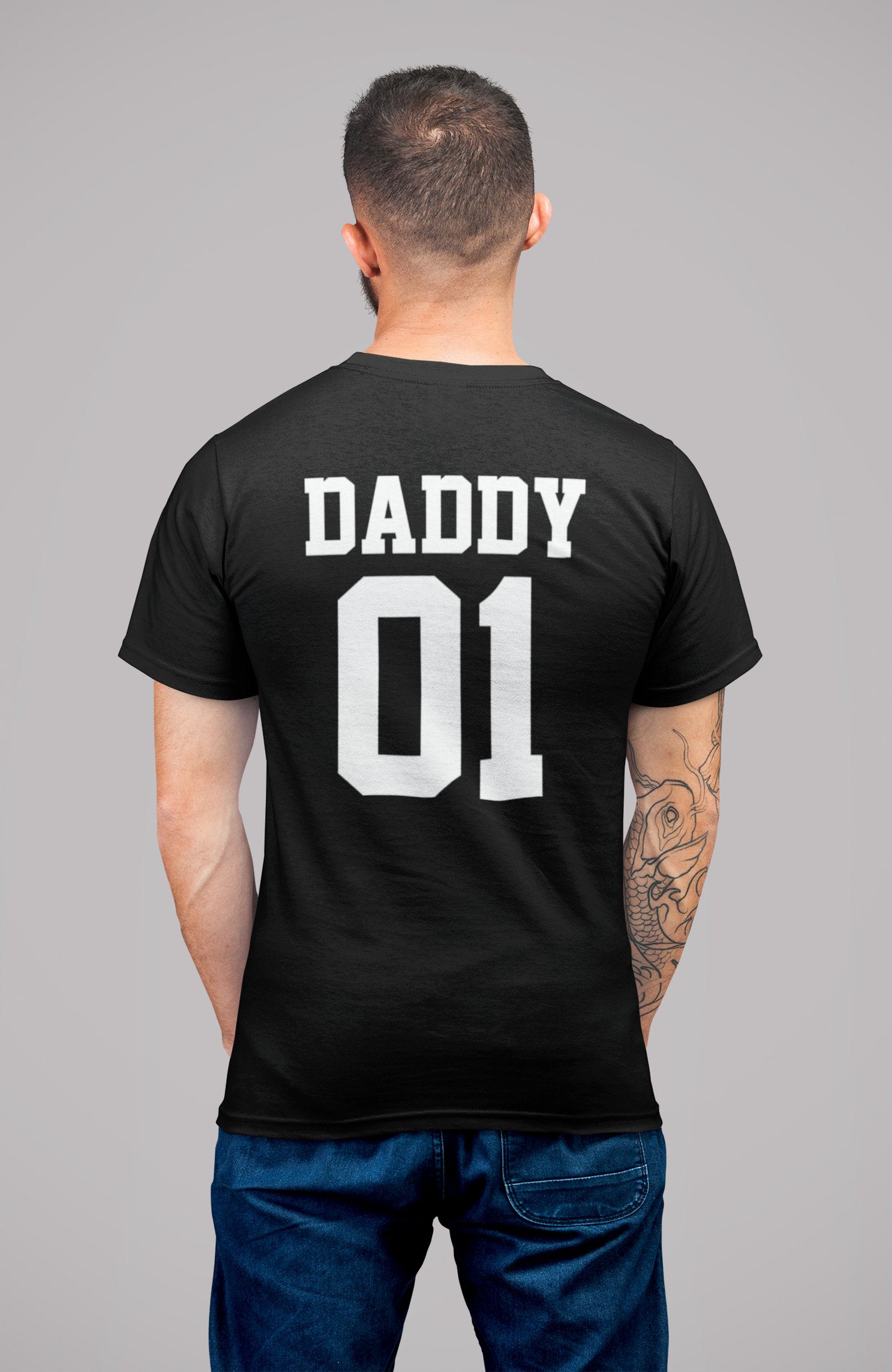 Daddy - Daddy's Girl Father Daughter Matching T-shirt - Red Leader Clothing