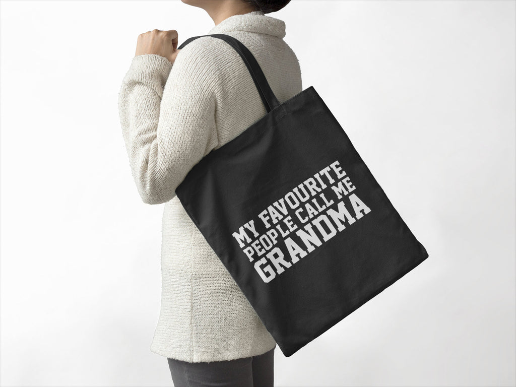 My Favourite People Call Me Grandma Lightweight Cotton Tote Bag - Red Leader Clothing