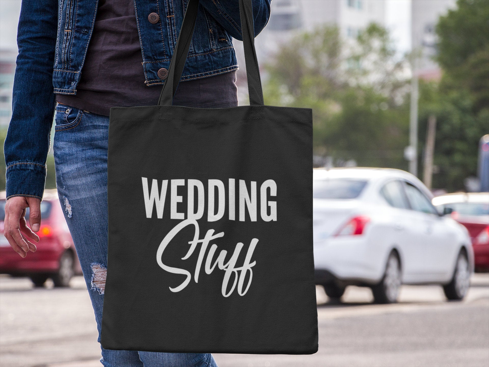 Wedding Stuff Lightweight Cotton Tote Bag - Red Leader Clothing