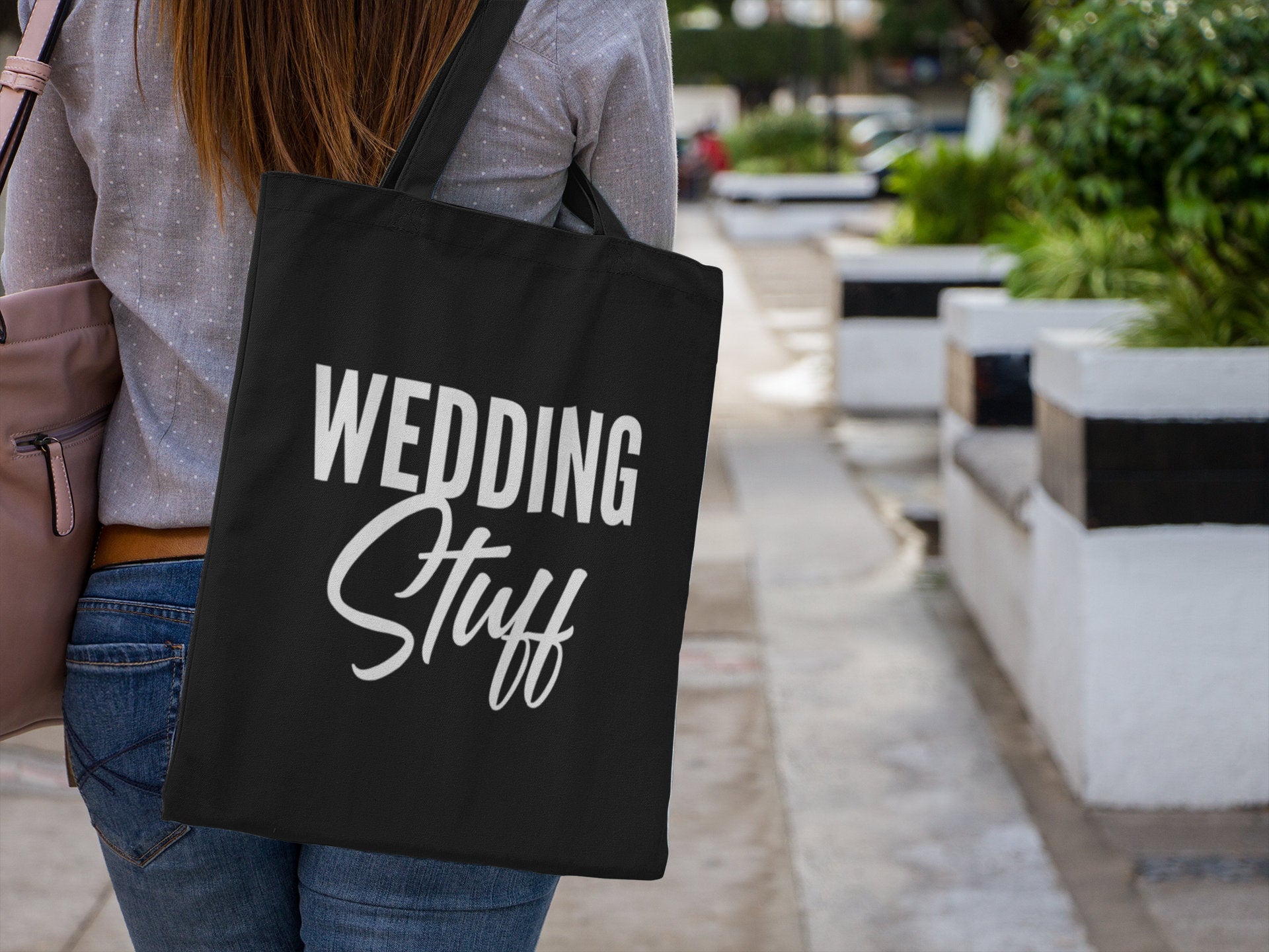 Wedding Stuff Lightweight Cotton Tote Bag - Red Leader Clothing