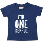 Load image into Gallery viewer, Mr Onederful One Derful 1st Birthday Kids T-shirt - Red Leader Clothing
