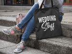 Load image into Gallery viewer, Wedding Stuff Lightweight Cotton Tote Bag - Red Leader Clothing
