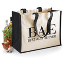 Load image into Gallery viewer, BAE Best Auntie Ever Classic Shopping Tote Bag - Red Leader Clothing
