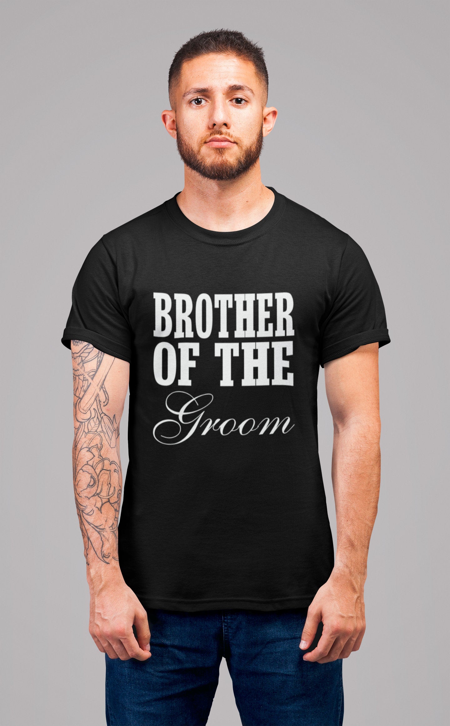 Brother of the Groom - Mens T-Shirt - Red Leader Clothing