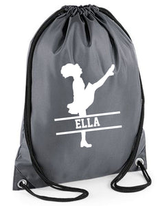 Personalised Name Drawstring Irish Dancer Bag SPLIT Design School Club PE Custom Name Childrens Bag Kids Backpack Gaelic Bag Name Dance - Red Leader Clothing