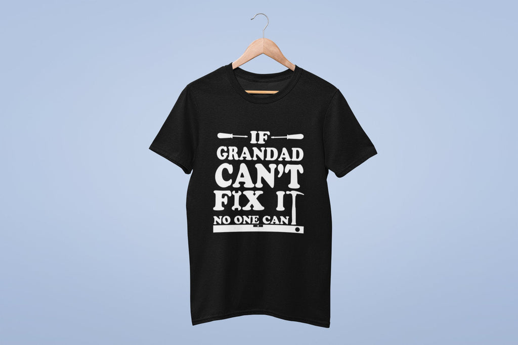 If Grandad Can't Fix It No One Can - Mens T-shirt - Red Leader Clothing