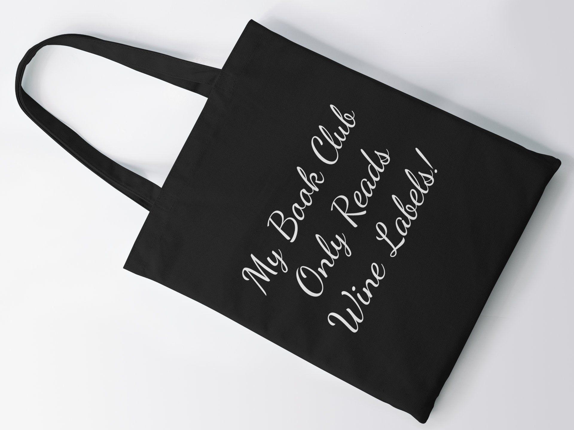 My Book Club Only Reads Wine Labels! Lightweight Cotton Tote Bag - Red Leader Clothing