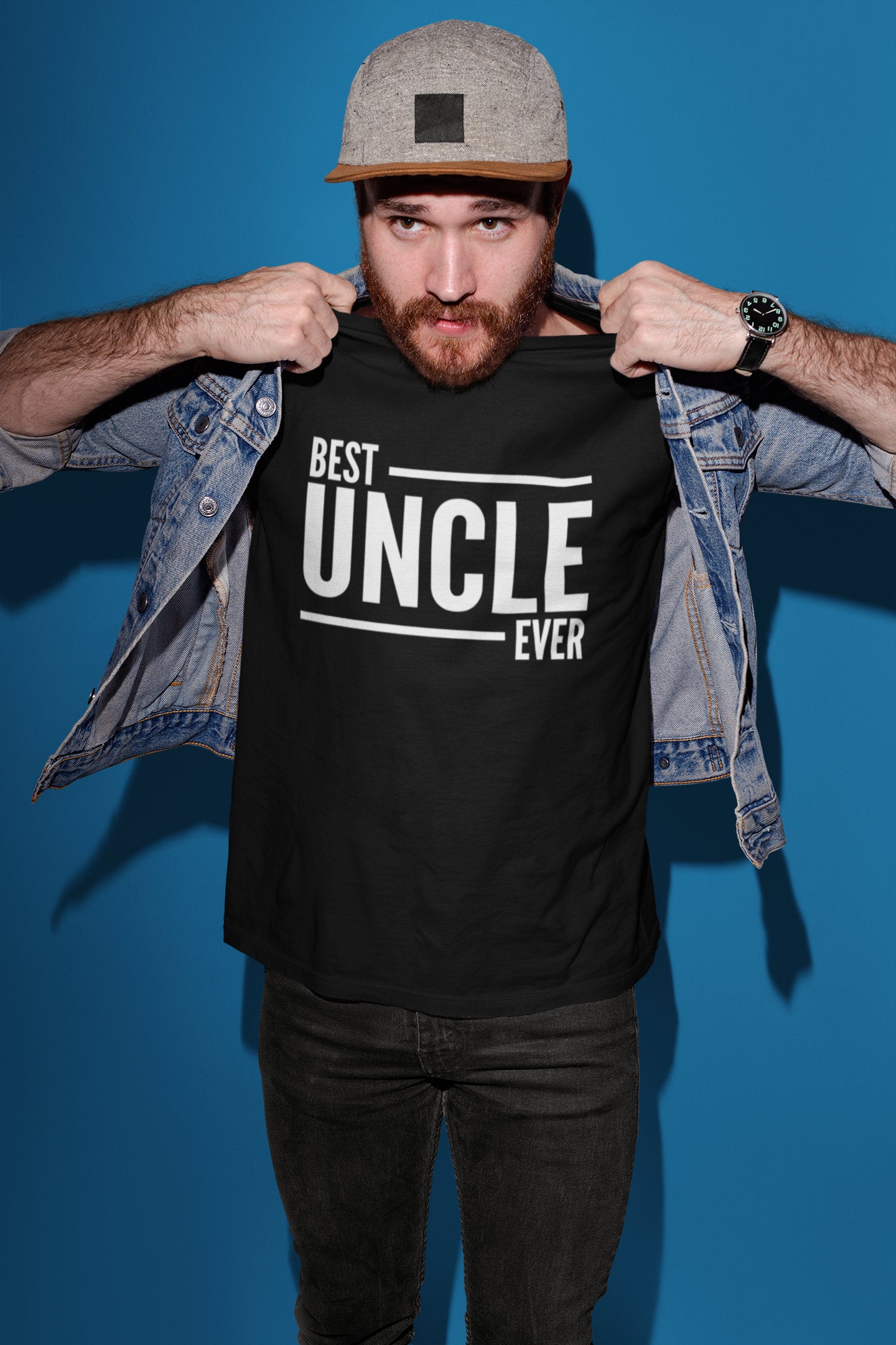 Best Uncle Ever - Mens T-Shirt - Red Leader Clothing