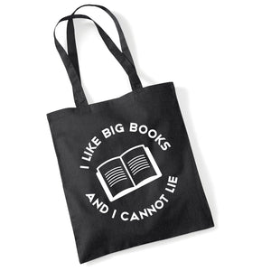 I Like Big Books And I Cannot Lie Lightweight Cotton Tote Bag DES2