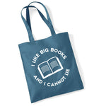 Load image into Gallery viewer, I Like Big Books And I Cannot Lie Lightweight Cotton Tote Bag DES2
