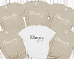 Load image into Gallery viewer, Here Comes The Bride - Here Comes The Party Hen Party T shirts 2
