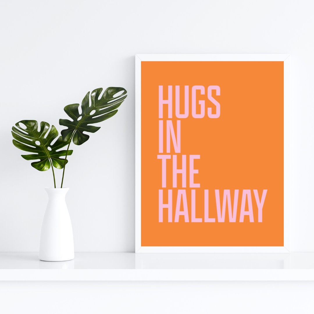 Hugs In The Hallway Art Print