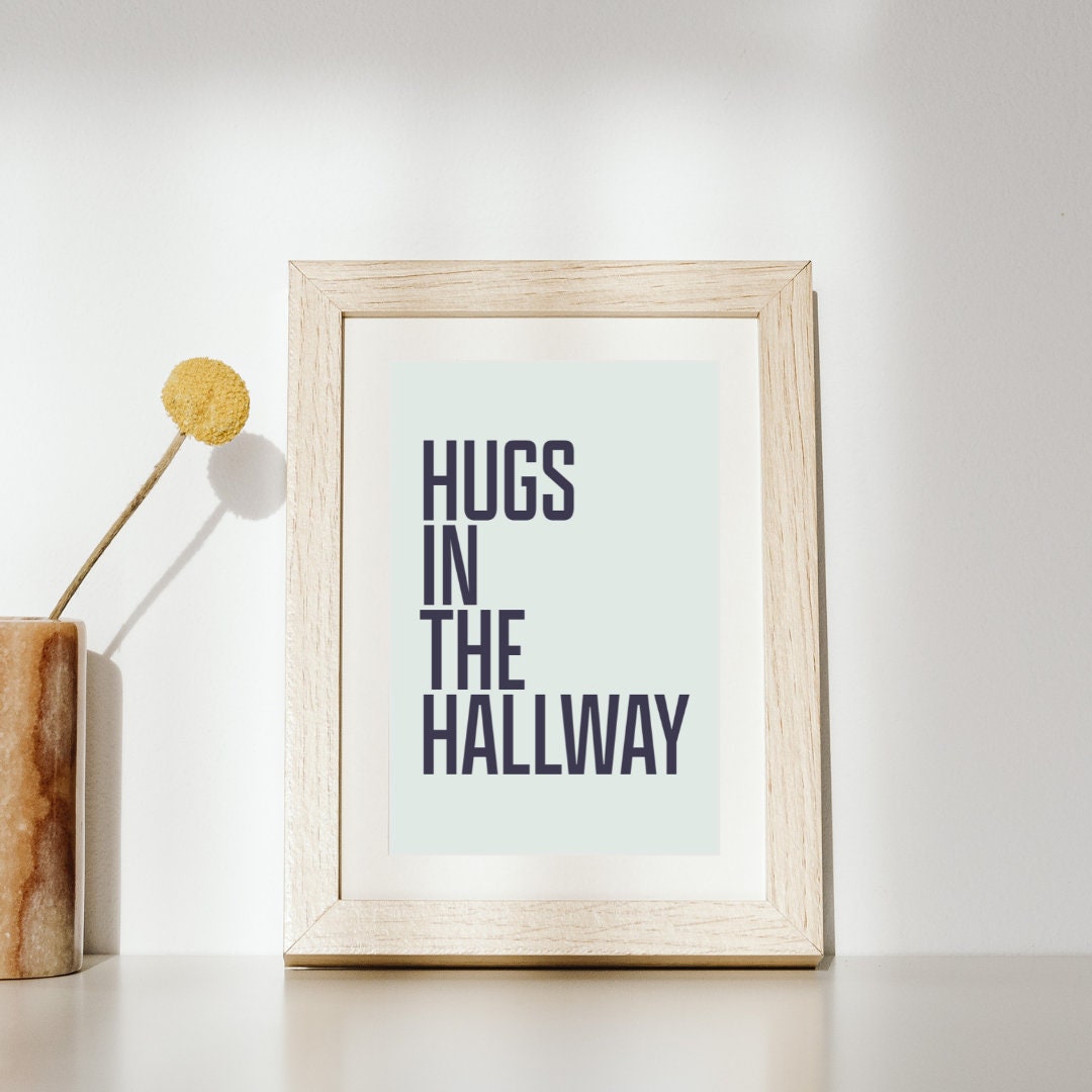 Hugs In The Hallway Art Print