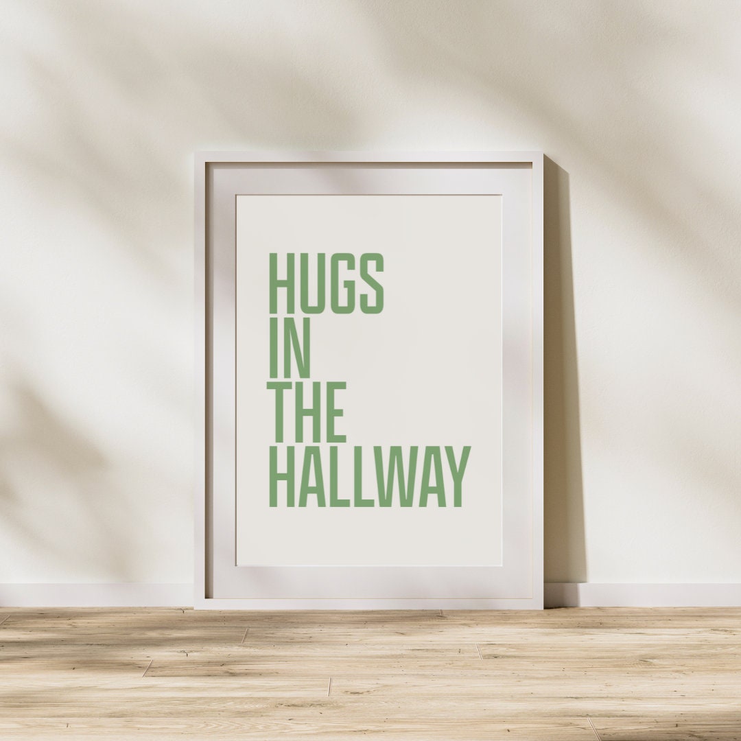 Hugs In The Hallway Art Print