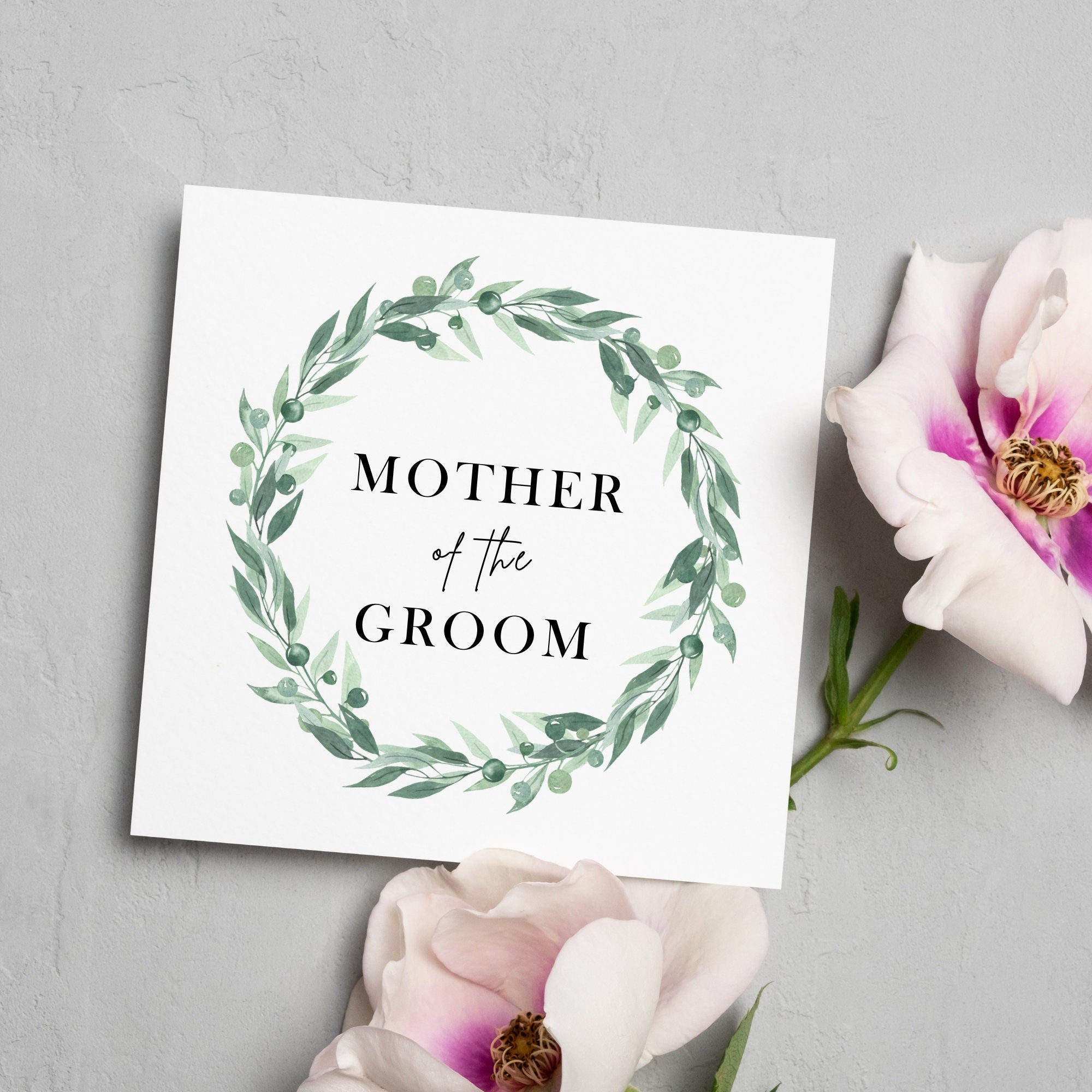 Mother of the Groom Wedding Card