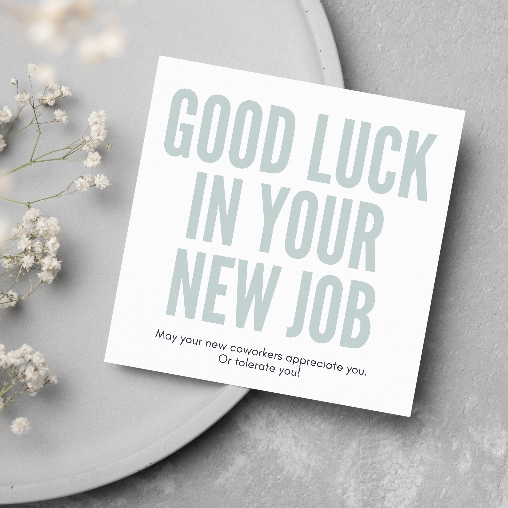 Good Luck In Your New Job Greeting Card