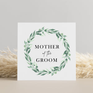 Mother of the Groom Wedding Card