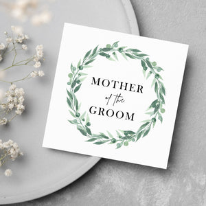 Mother of the Groom Wedding Card