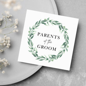 Parents of the Groom Wedding Card