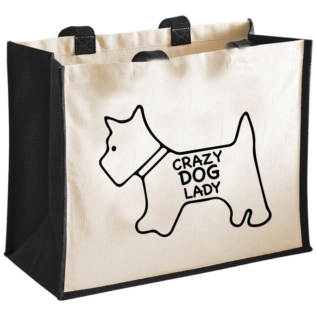 Crazy Dog Lady Shopping Bag/Tote - Red Leader Clothing