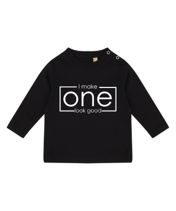 I Make One Look Good 1st Birthday LONG SLEEVE Kids T-Shirt