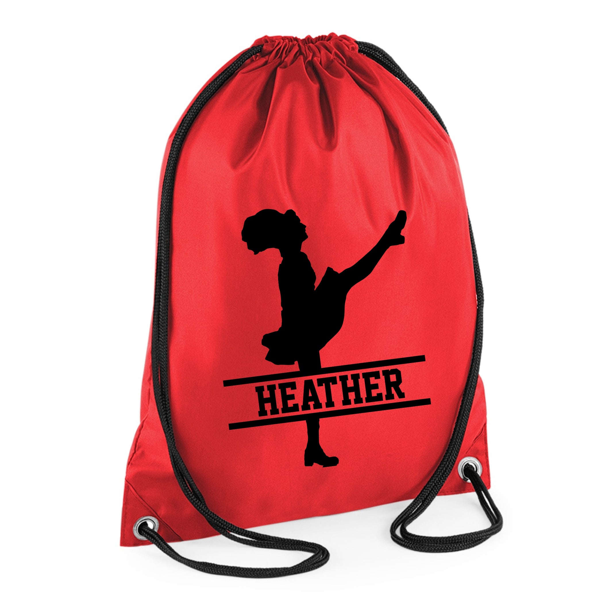 Personalised Name Drawstring Irish Dancer Bag SPLIT Design