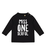 Load image into Gallery viewer, Miss Onederful 1st Birthday LONG SLEEVE Kids T-Shirt
