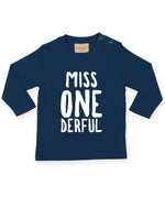 Load image into Gallery viewer, Miss Onederful 1st Birthday LONG SLEEVE Kids T-Shirt
