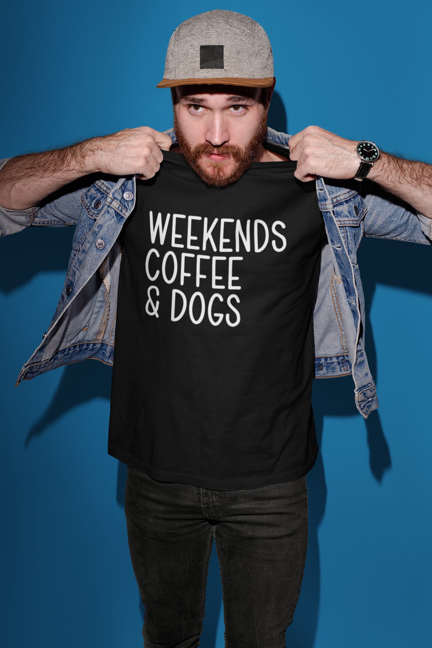 Weekends Coffee & Dogs - Mens/Adults T-shirt