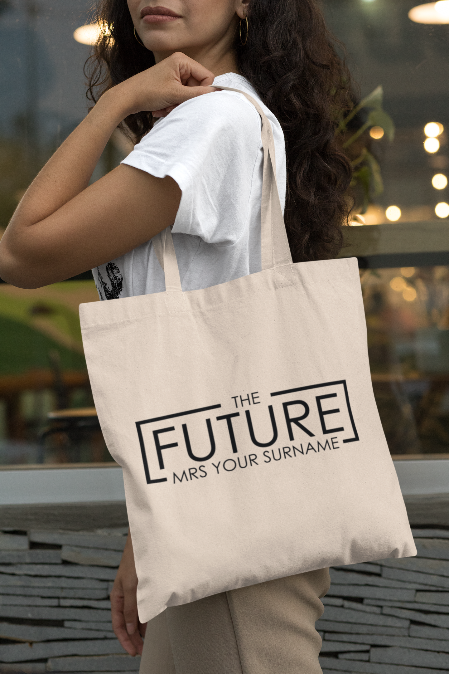 The Future Mrs Custom Surname Personalised Tote Bag