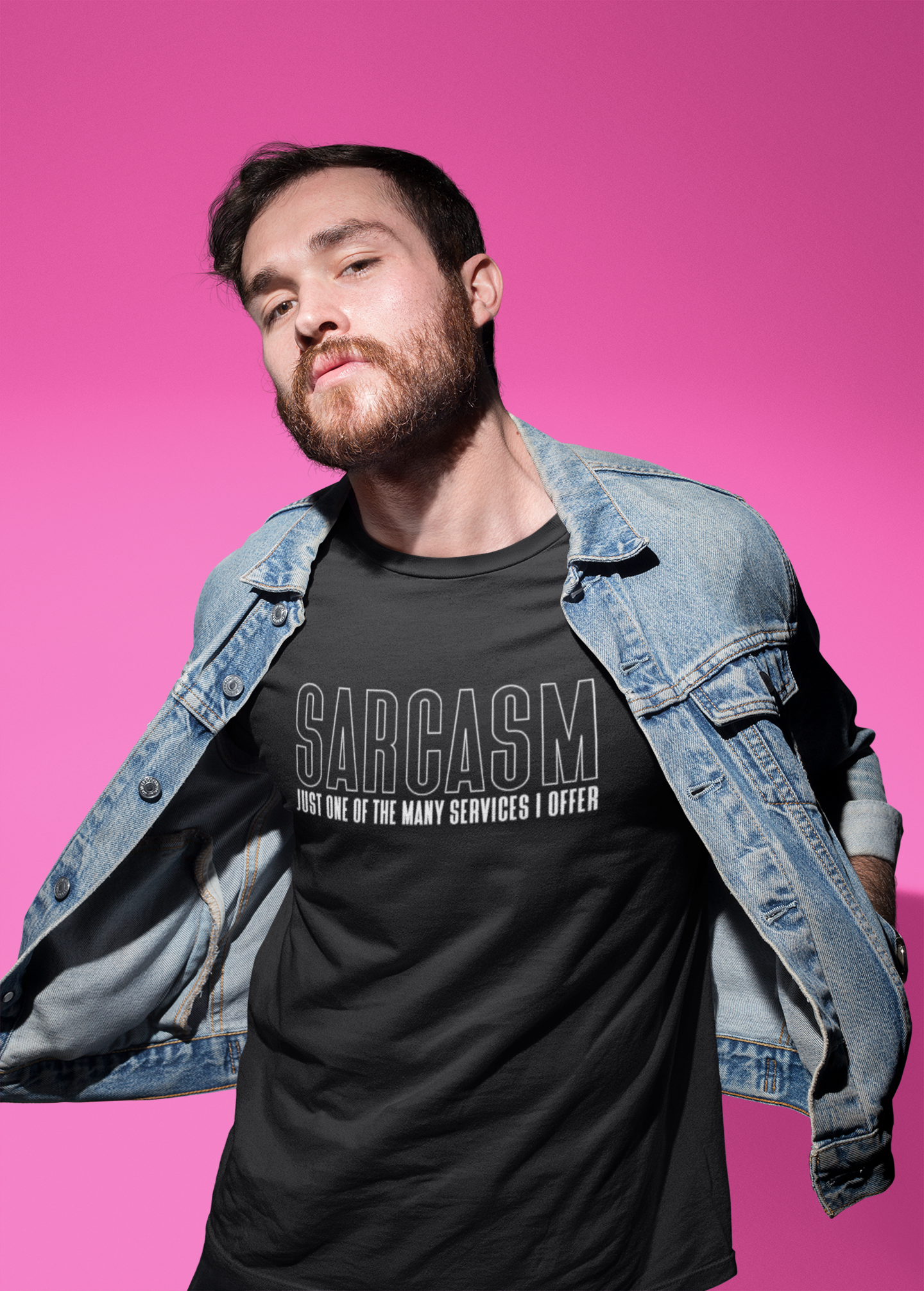 Sarcasm Just One Of The Many Services I Offer Mens Adult T-Shirt