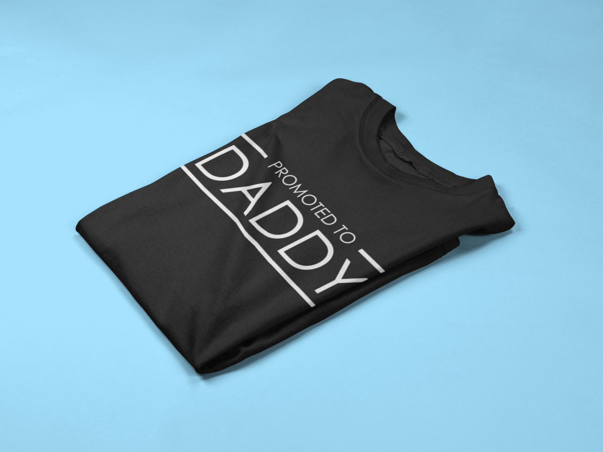 Promoted To Daddy Crew Neck T-Shirt