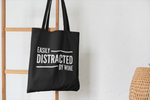 Load image into Gallery viewer, Easily Distracted By Wine Lightweight Tote Bag
