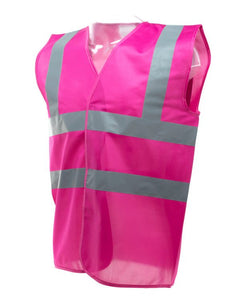 Caution Hen Party In Progress Pink Hi Viz Vest