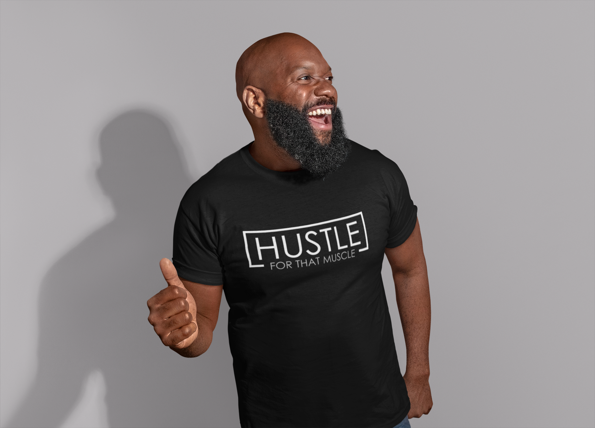 Hustle For That Muscle - Mens/Adults T-shirt Des2