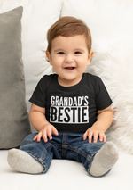 Load image into Gallery viewer, Grandad&#39;s Bestie Baby Toddler Funny T-Shirt
