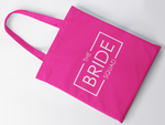 Load image into Gallery viewer, Bridal Party Bride Squad Tote Bag FUCHSIA Hen Party Bachelorette
