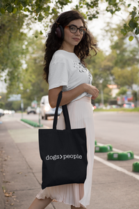 Dogs>People Lightweight Cotton Tote Bag