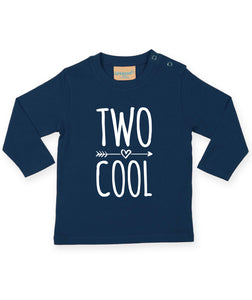 Two Cool 2nd Birthday LONG SLEEVE Kids T-Shirt