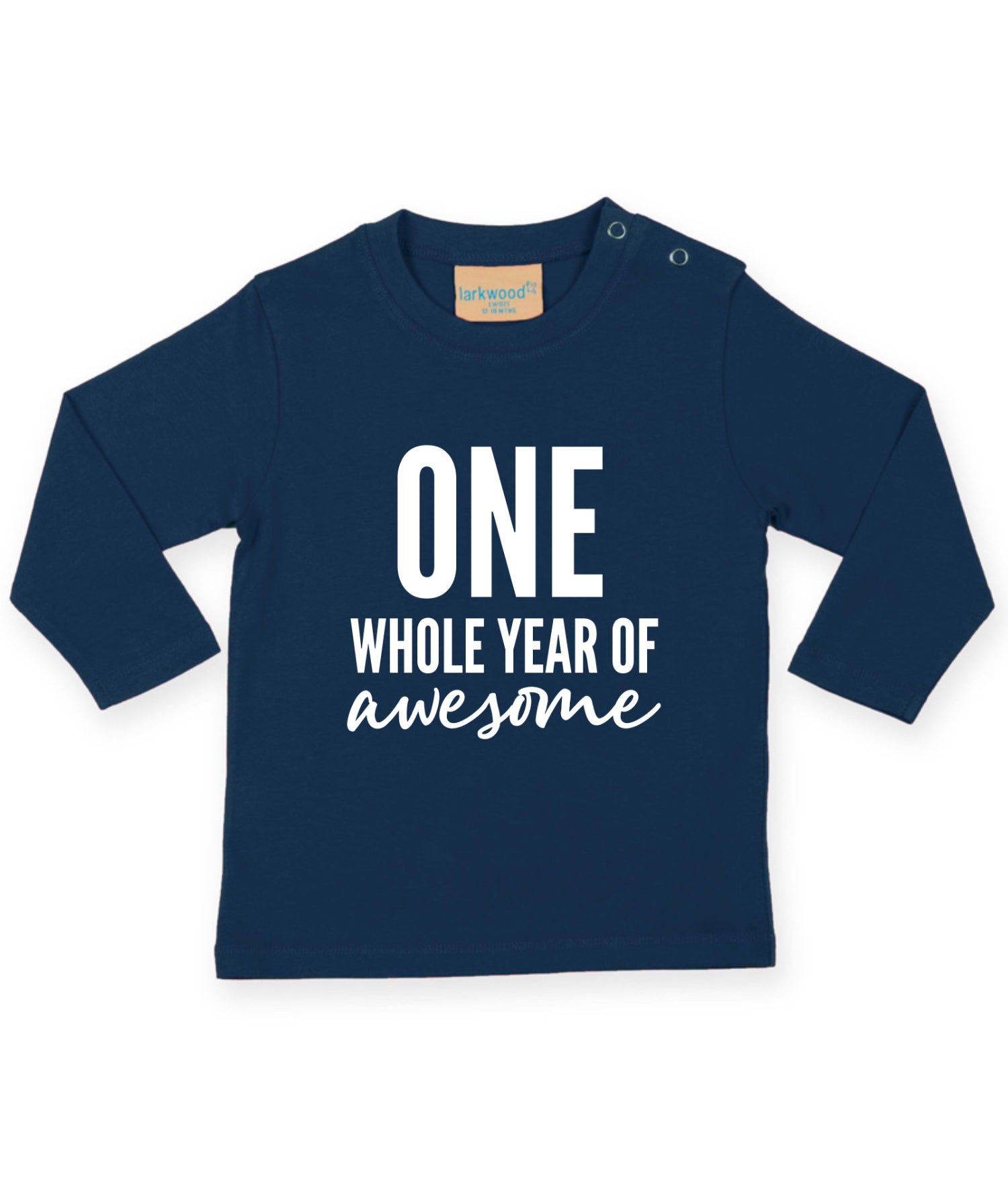 One Whole Year Of Awesome 1st Birthday Kids LONG SLEEVE T-shirt